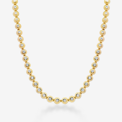 2.30CT Diamond By The Yard Necklace