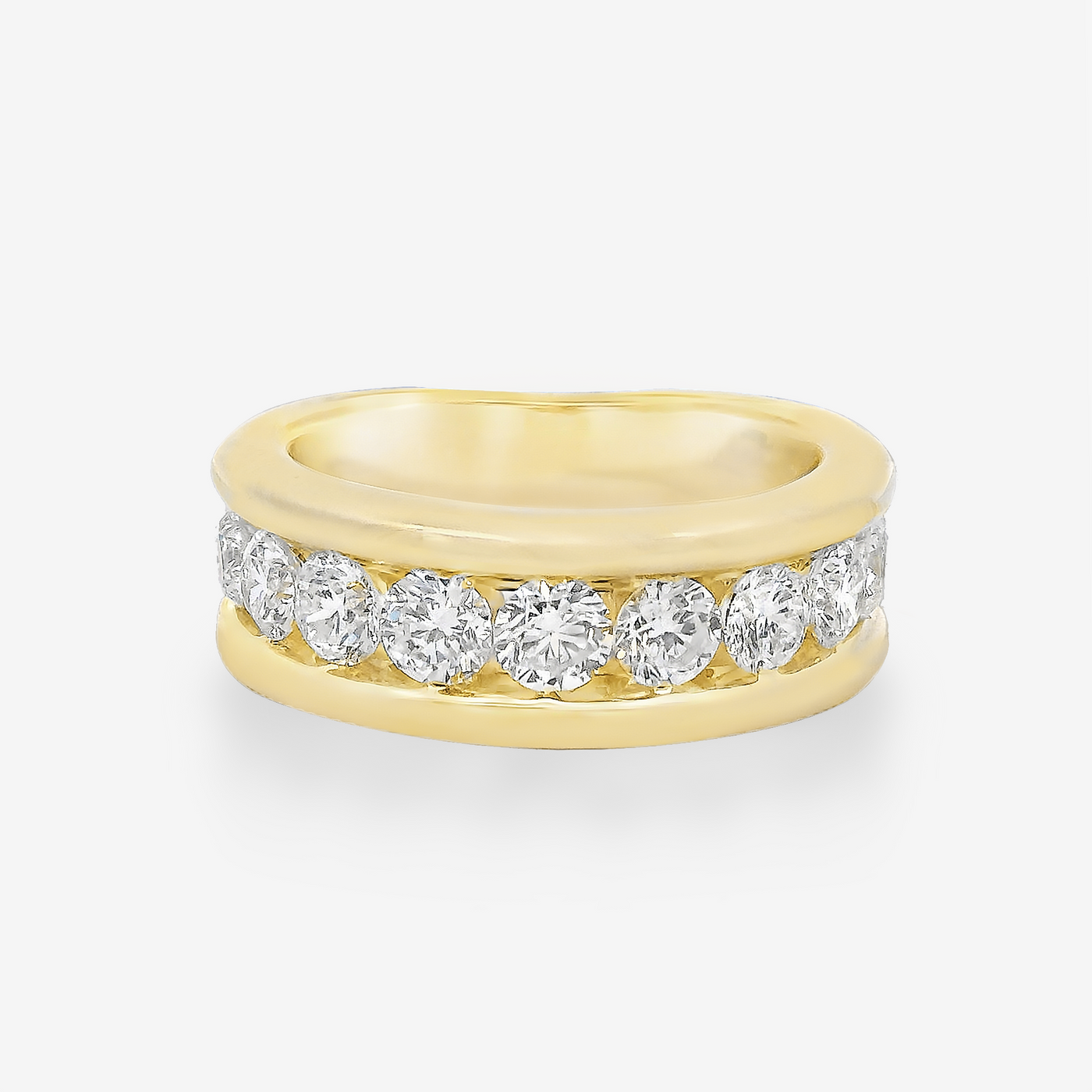 2.45CT Wide Channel Diamond Ring