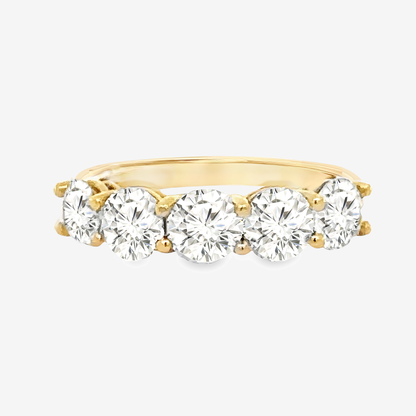 5 GIA Certified 2.50CT Diamond Ring