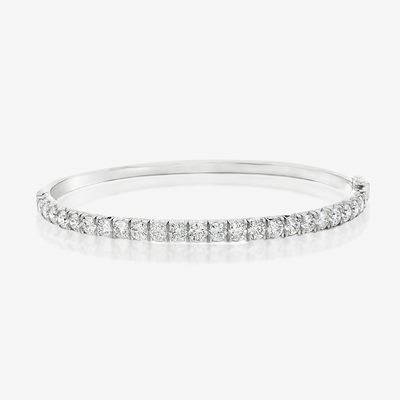2.65CT Halfway 3MM Diamond Bangle Bracelet