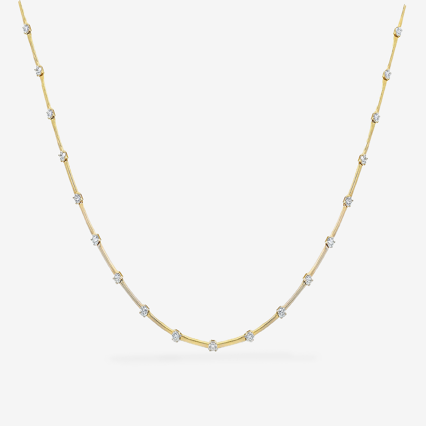23 Diamond Bar By The Yard Necklace