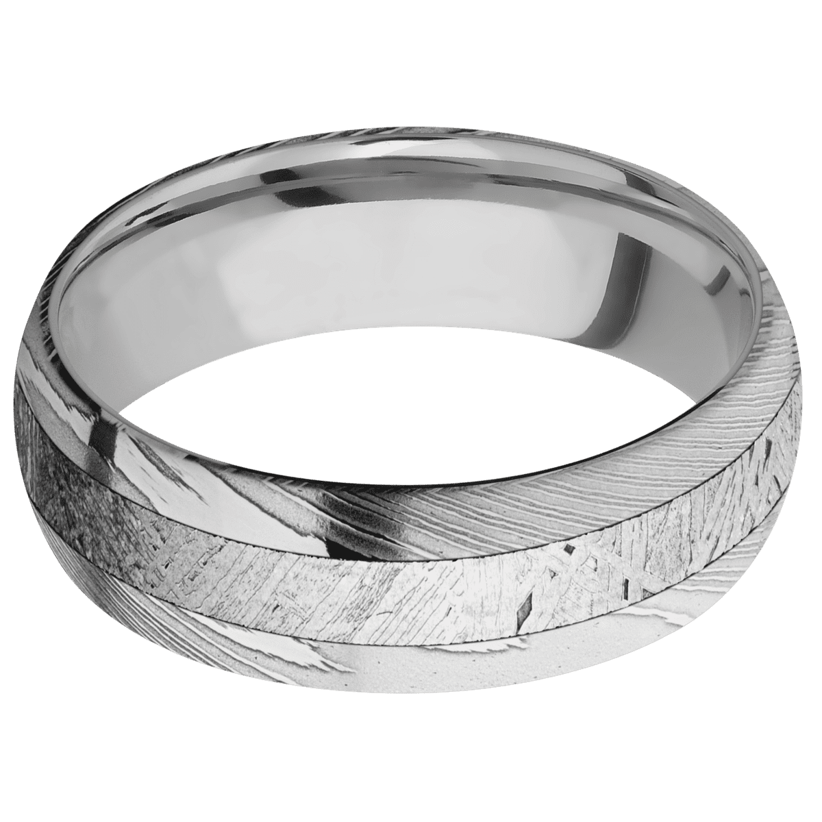 Lashbrook - Damascus + Polish Finish + Titanium