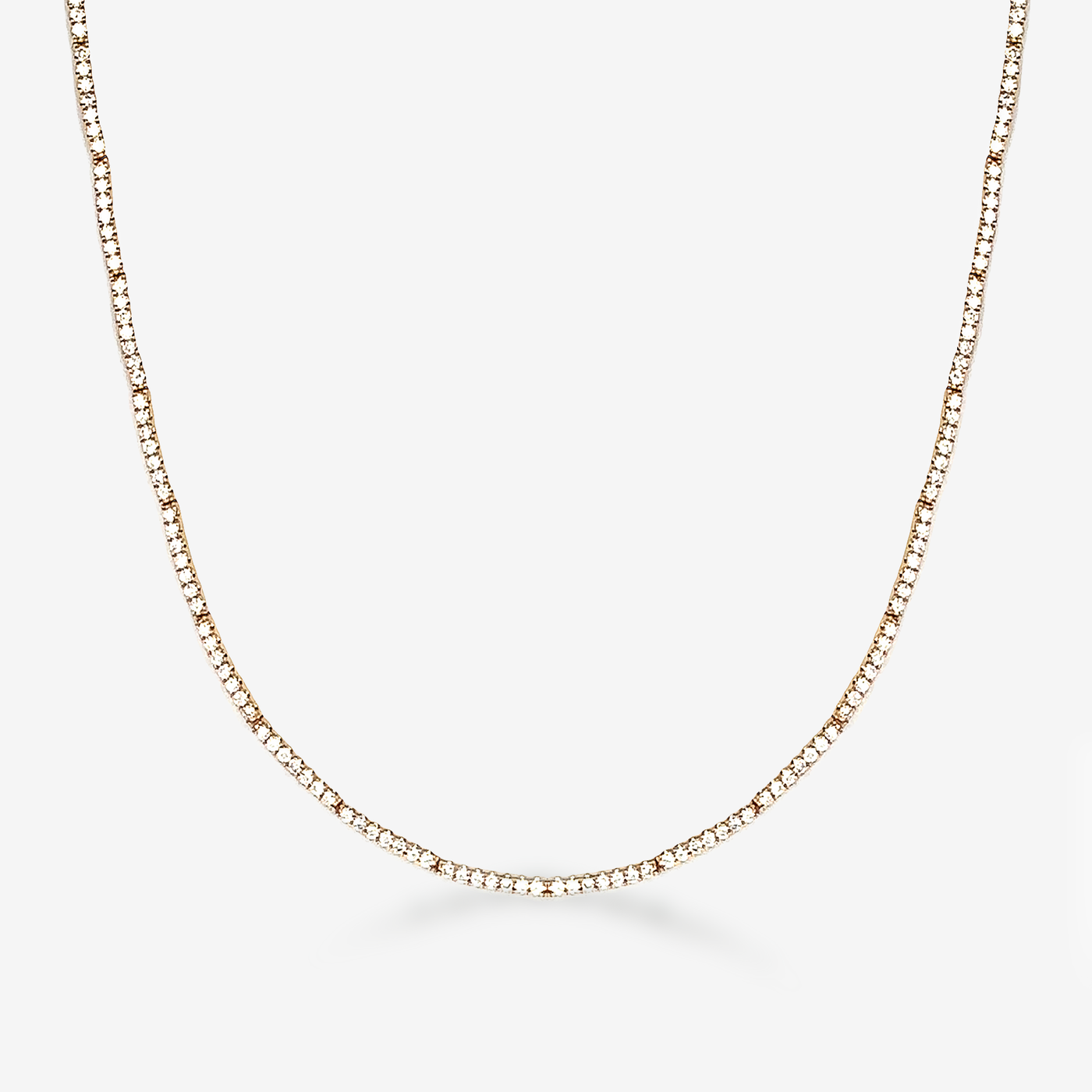 flex bar diamond tennis necklace