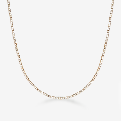 flex bar diamond tennis necklace