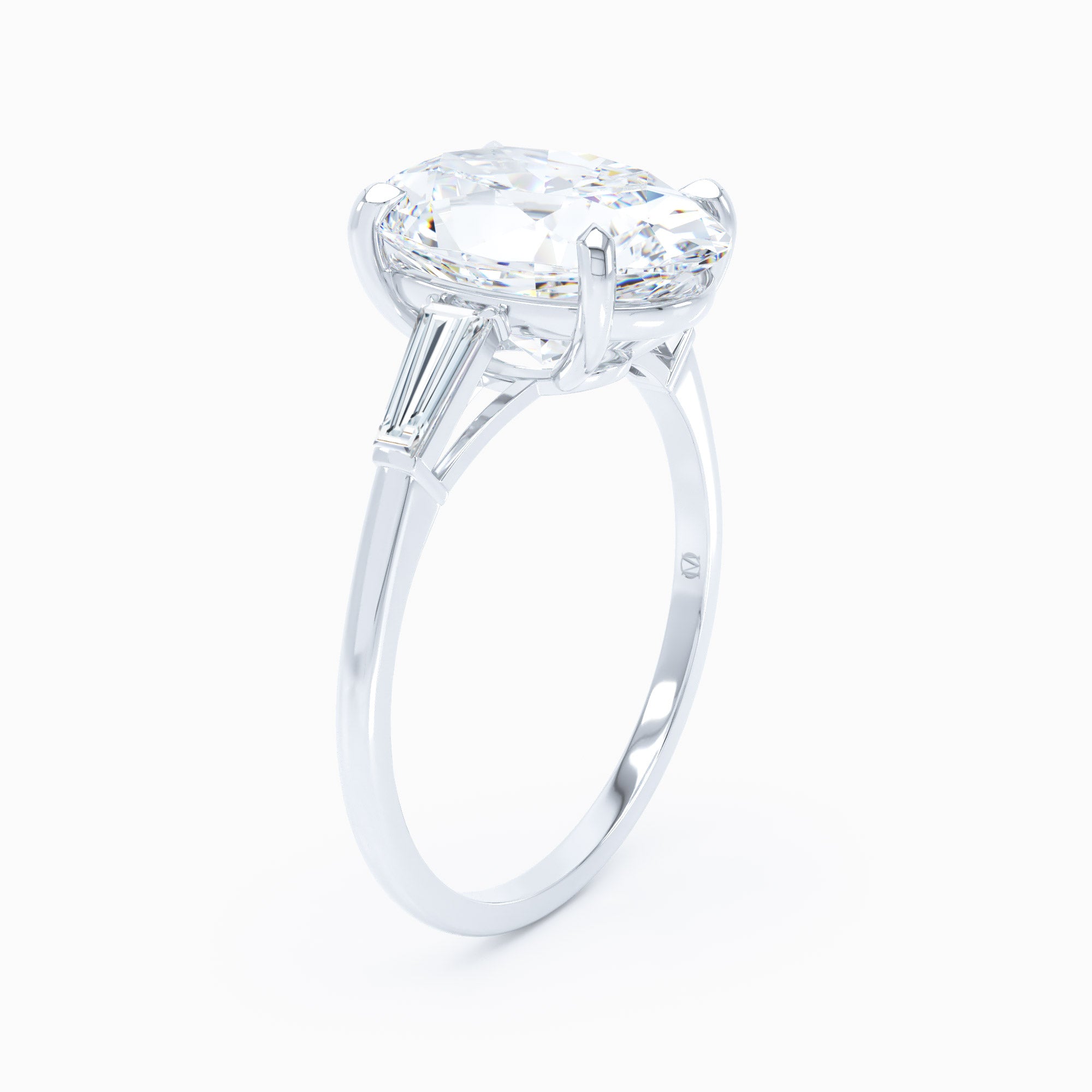 three stone diamond engagement ring