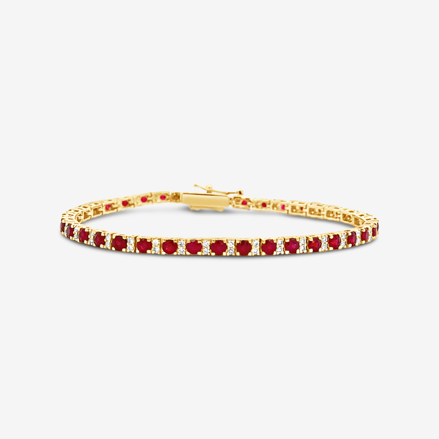 4.60CT Ruby & Diamond Bracelet
