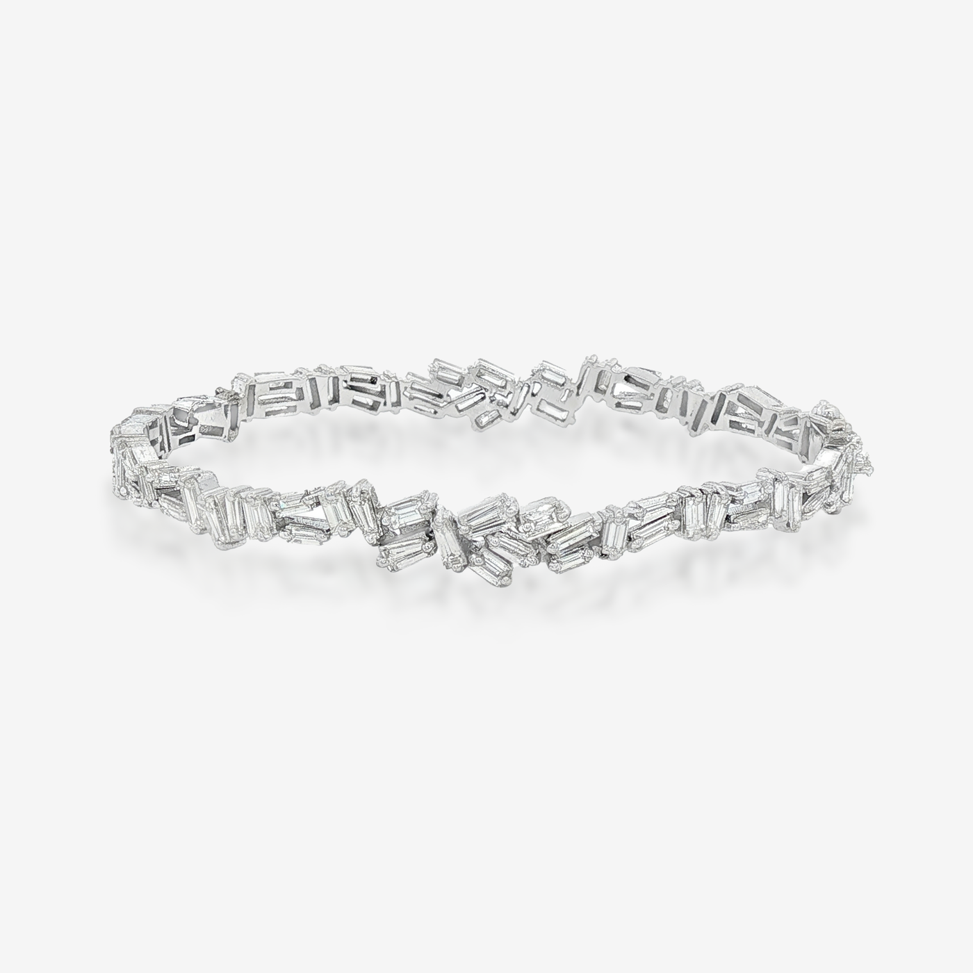 5.00CT Baguette Diamond Bangle Bracelet