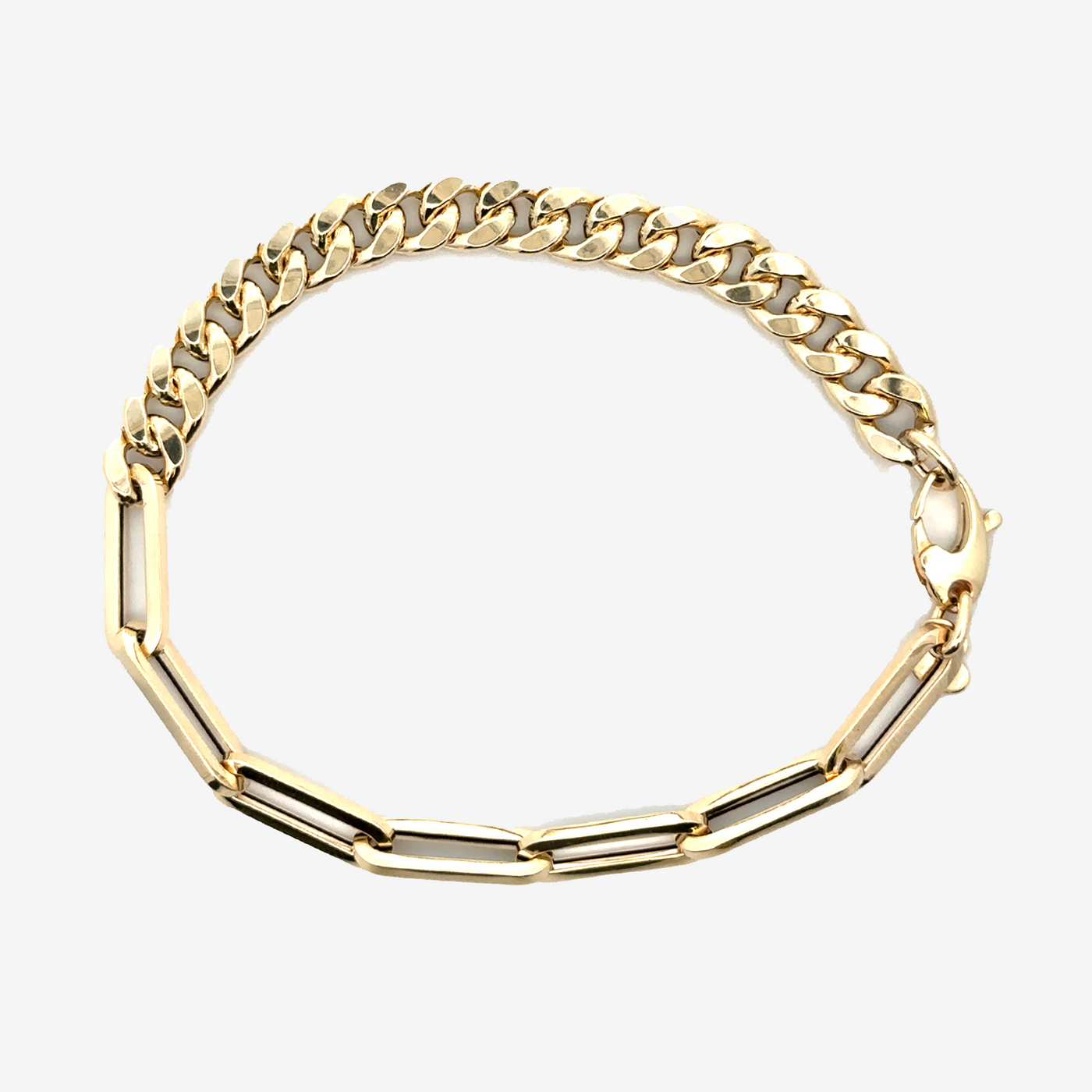 5.25MM Paperclip & Havana Link Bracelet