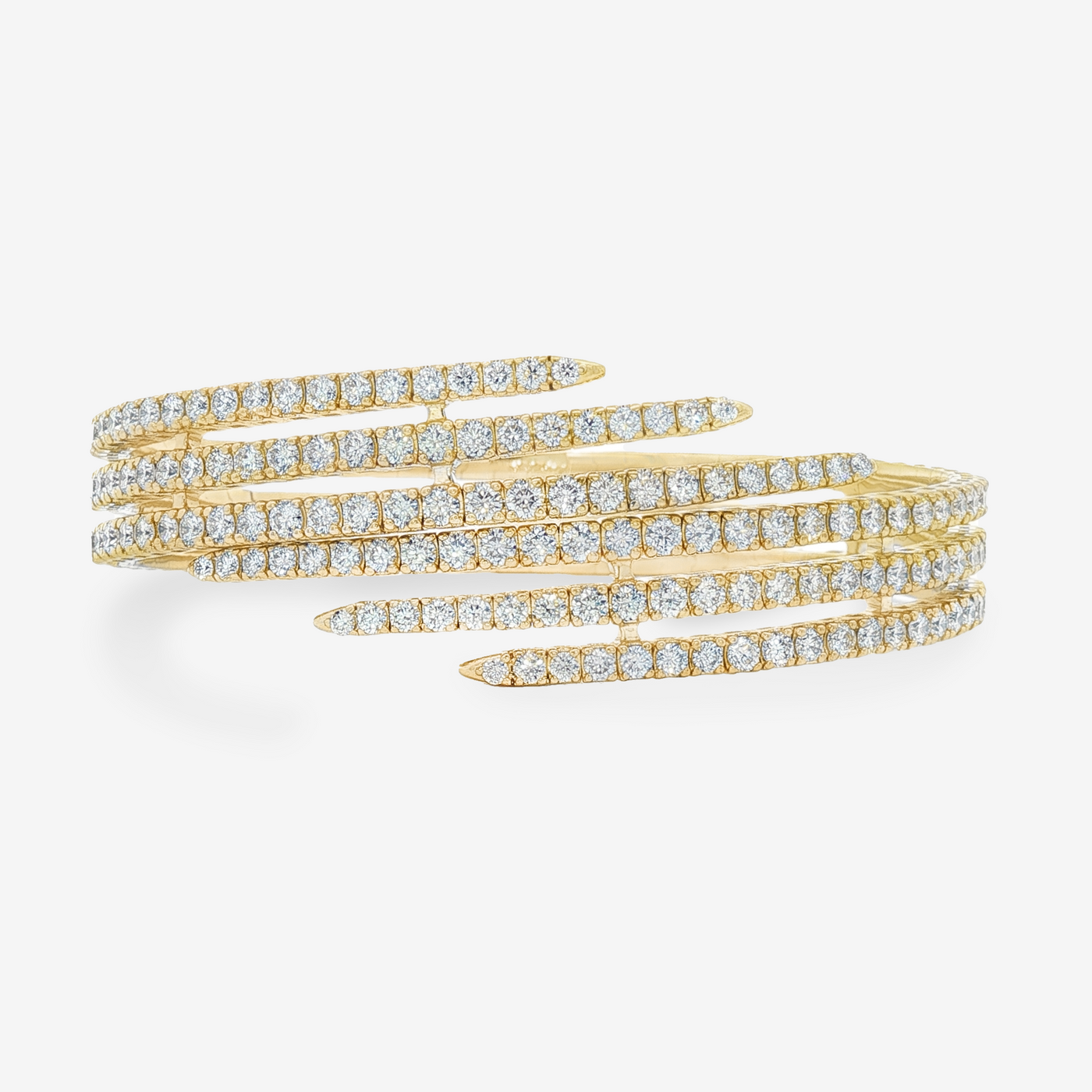5.30CT Diamond Talon Bangle Bracelet