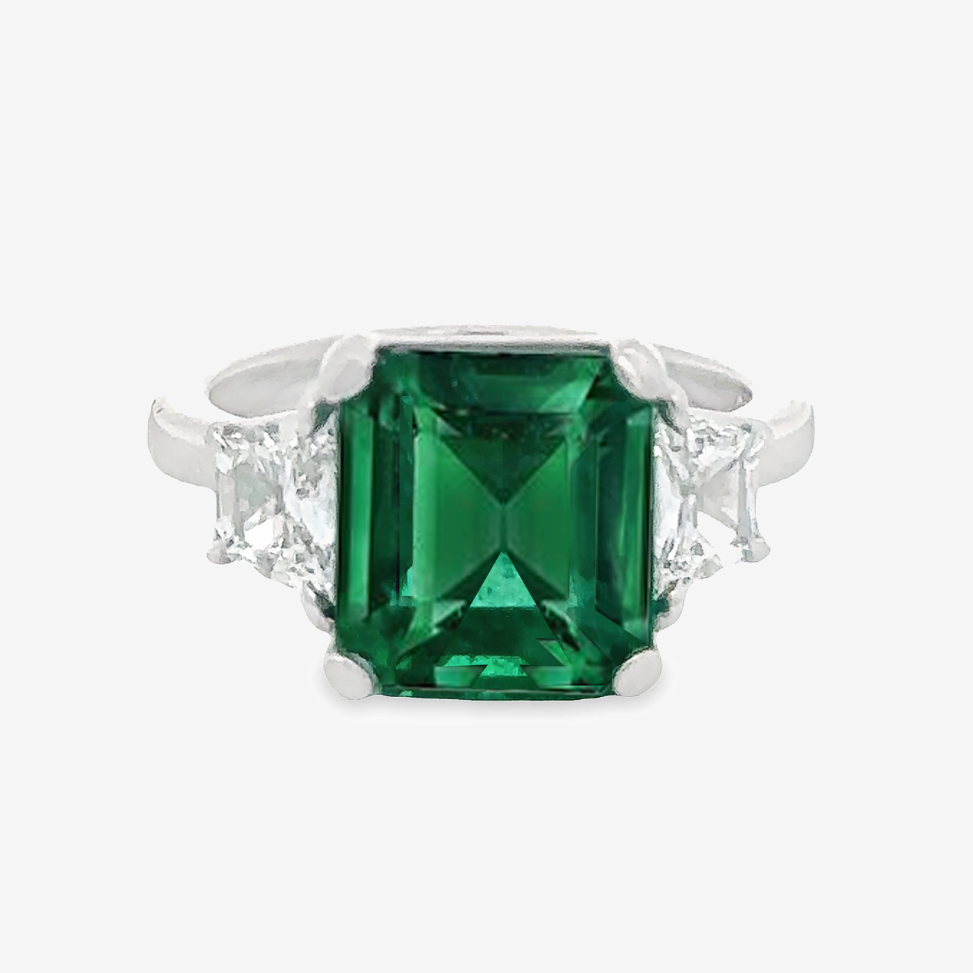 5.32CT Emerald & Diamond Ring