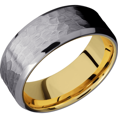 Lashbrook - Tantalum + Hammer , Polish Finish + 10K Yellow Gold