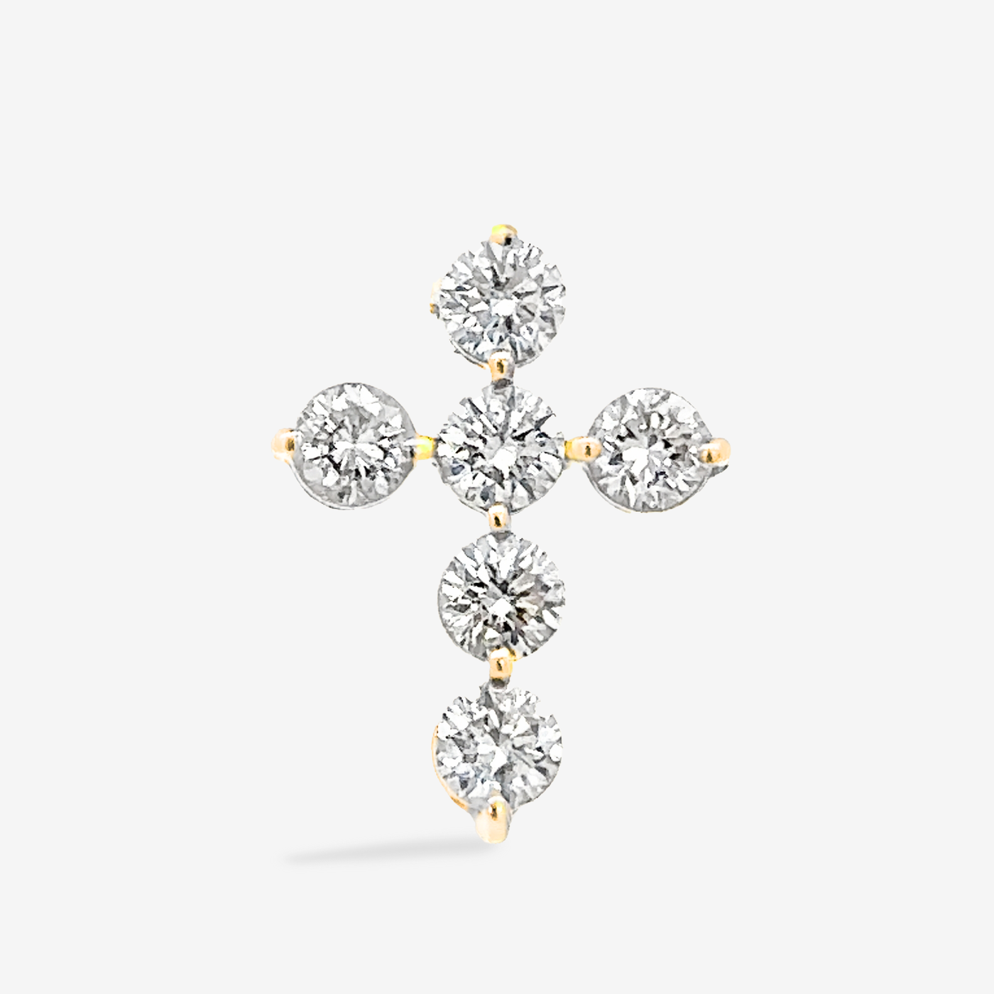 6 Pinpoint 0.90CT Diamond Cross Pendant