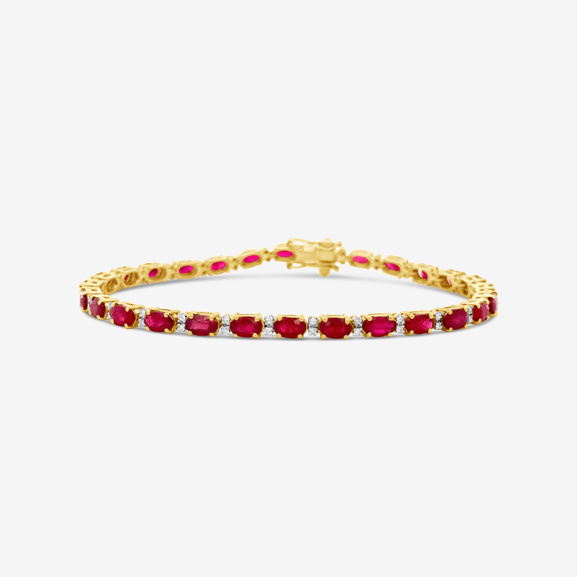 ruby and diamond tennis bracelet