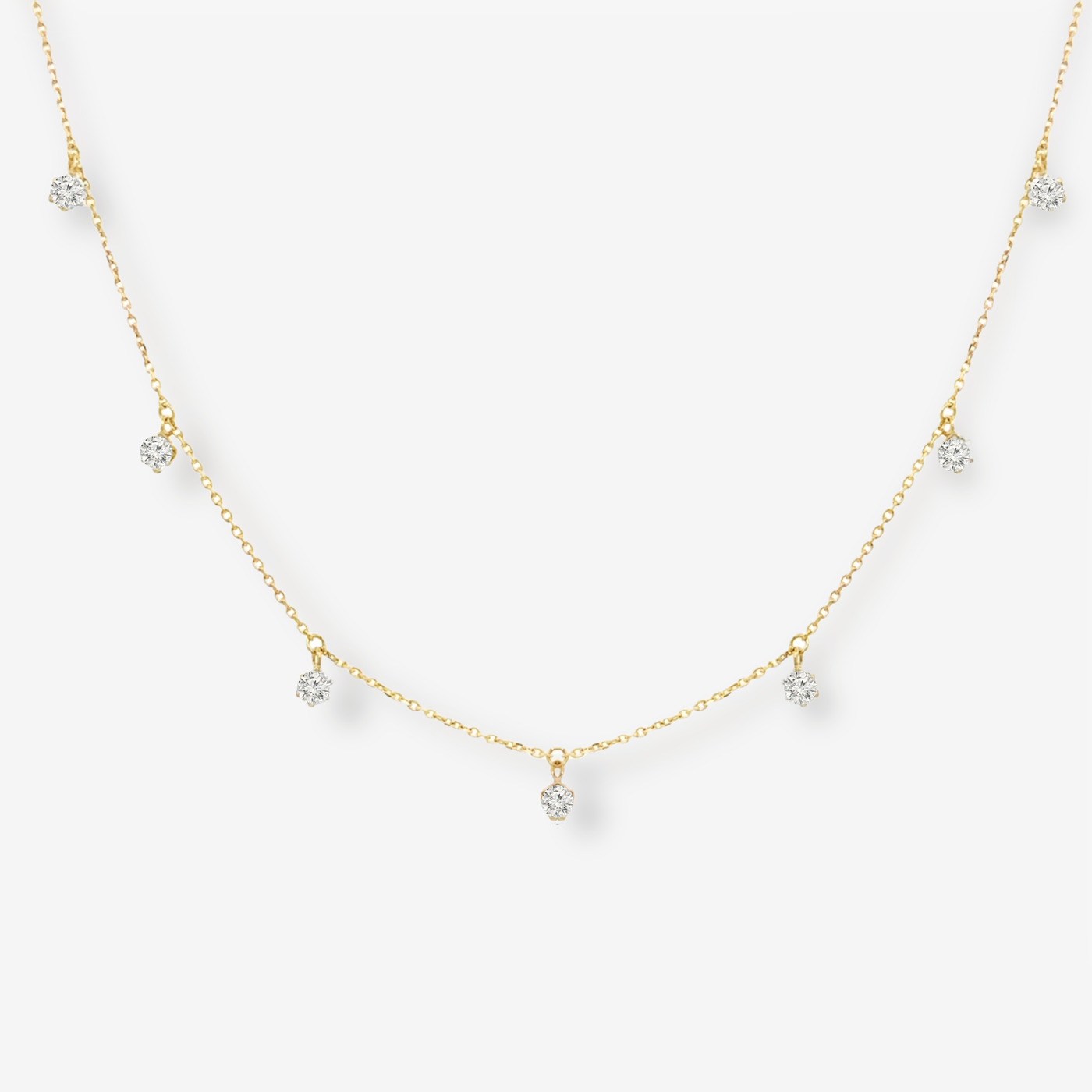 7 Drops By The Yard 0.48CT Diamond Necklace
