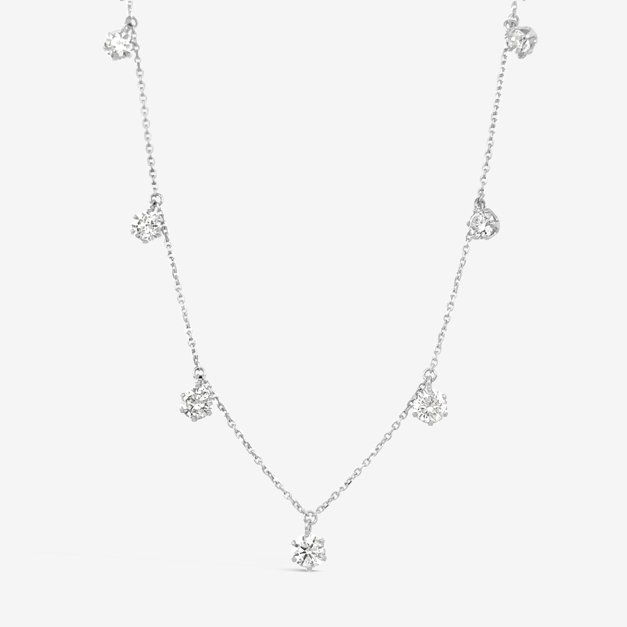 drops by the yard diamond necklace