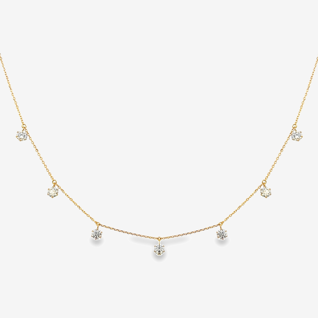 7 Drops By The Yard 1.03CT Diamond Necklace – Mavilo