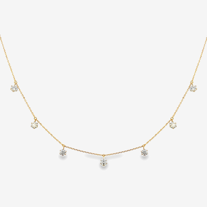 7 Drops By The Yard 1.03CT Diamond Necklace – Mavilo