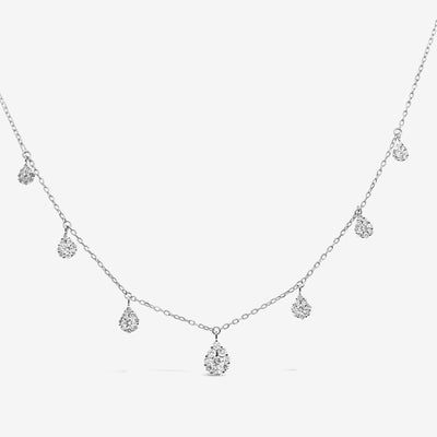 7 Diamond Drops Necklace