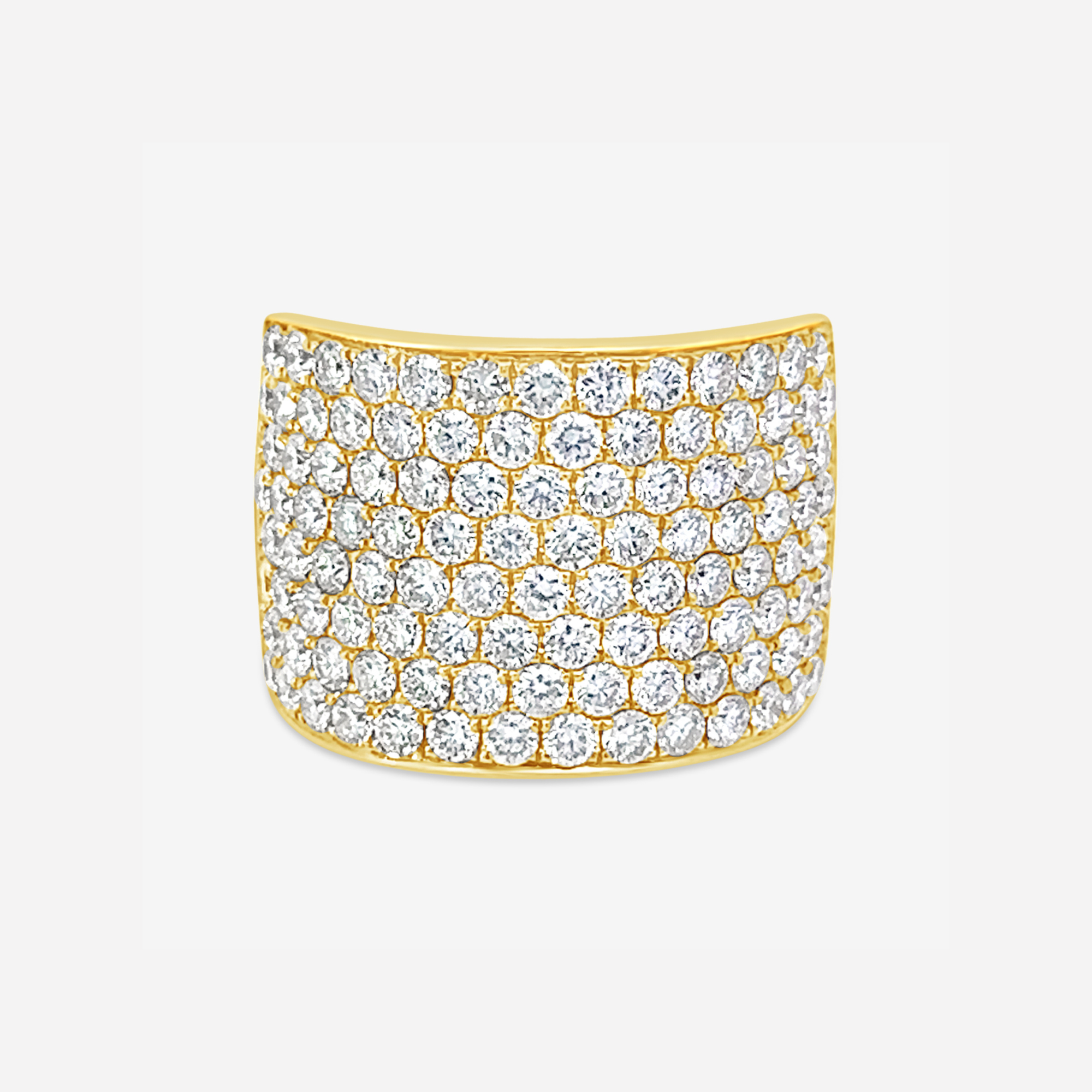 8 Row Diamond Statement Ring