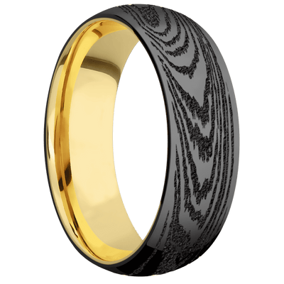Lashbrook - Zirconium + Polish Finish + 14K Yellow Gold