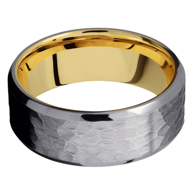 Lashbrook - Tantalum + Hammer , Polish Finish + 10K Yellow Gold