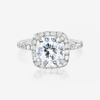 2.03CT Cushion Lab Grown Diamond Engagement Ring