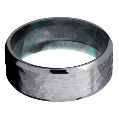 Lashbrook - Tantalum + Hammer , Polish Finish + Black Mother of Pearl