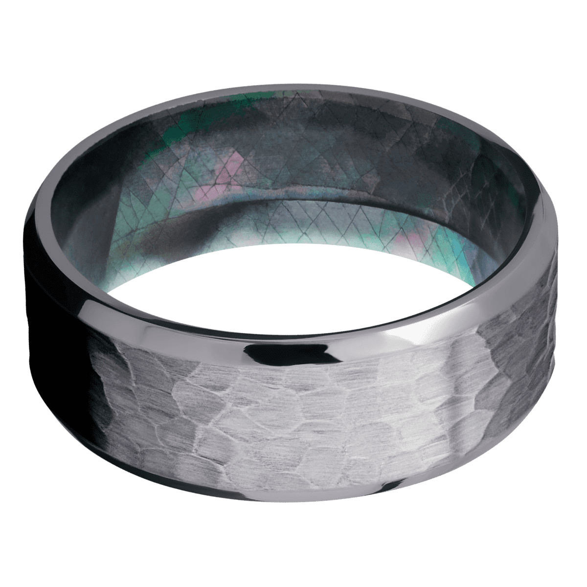 Lashbrook - Tantalum + Hammer , Polish Finish + Black Mother of Pearl