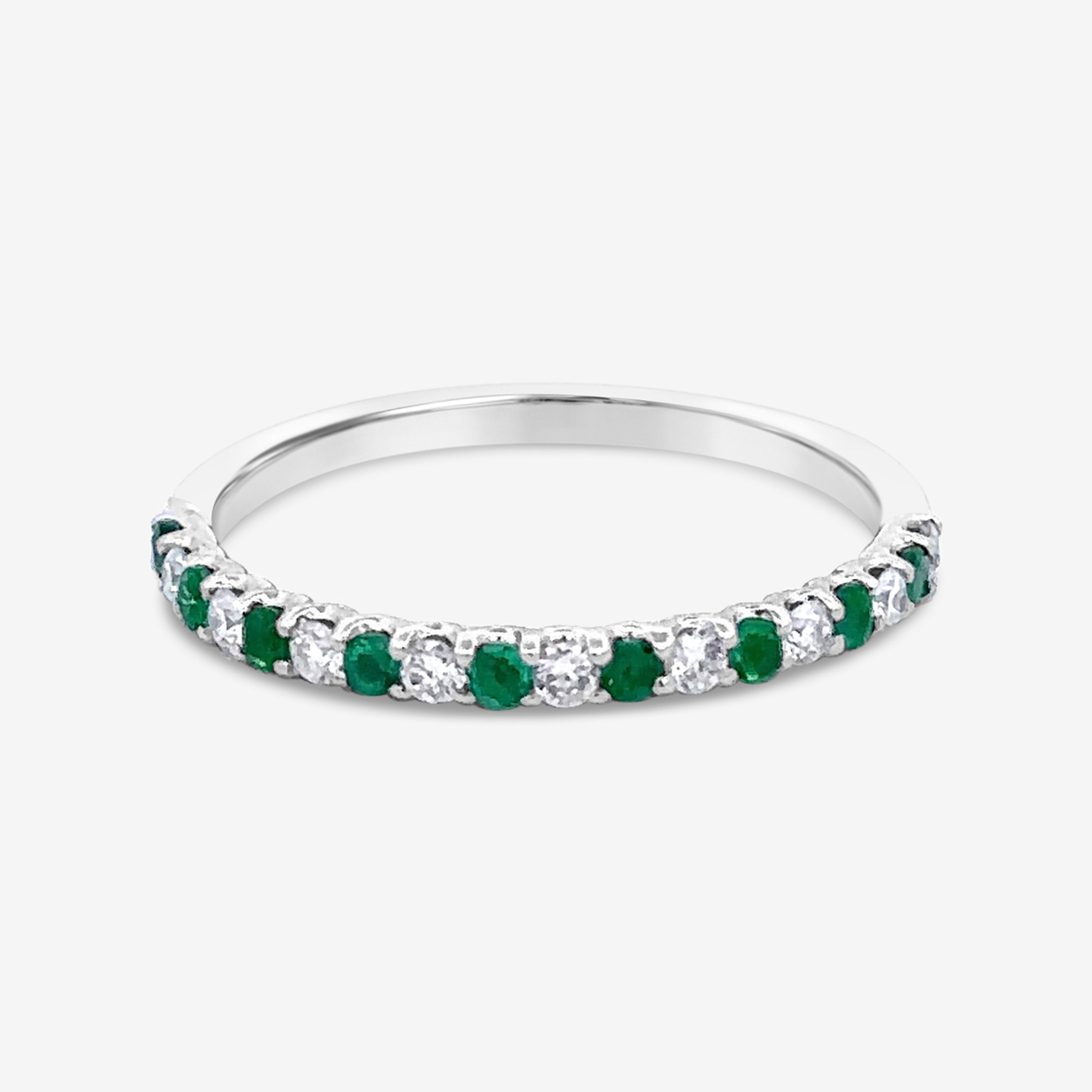 emerald and diamond ring