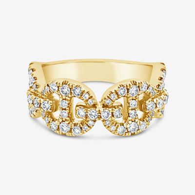 diamond anchor link ring