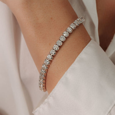 Crown Tennis Bracelet