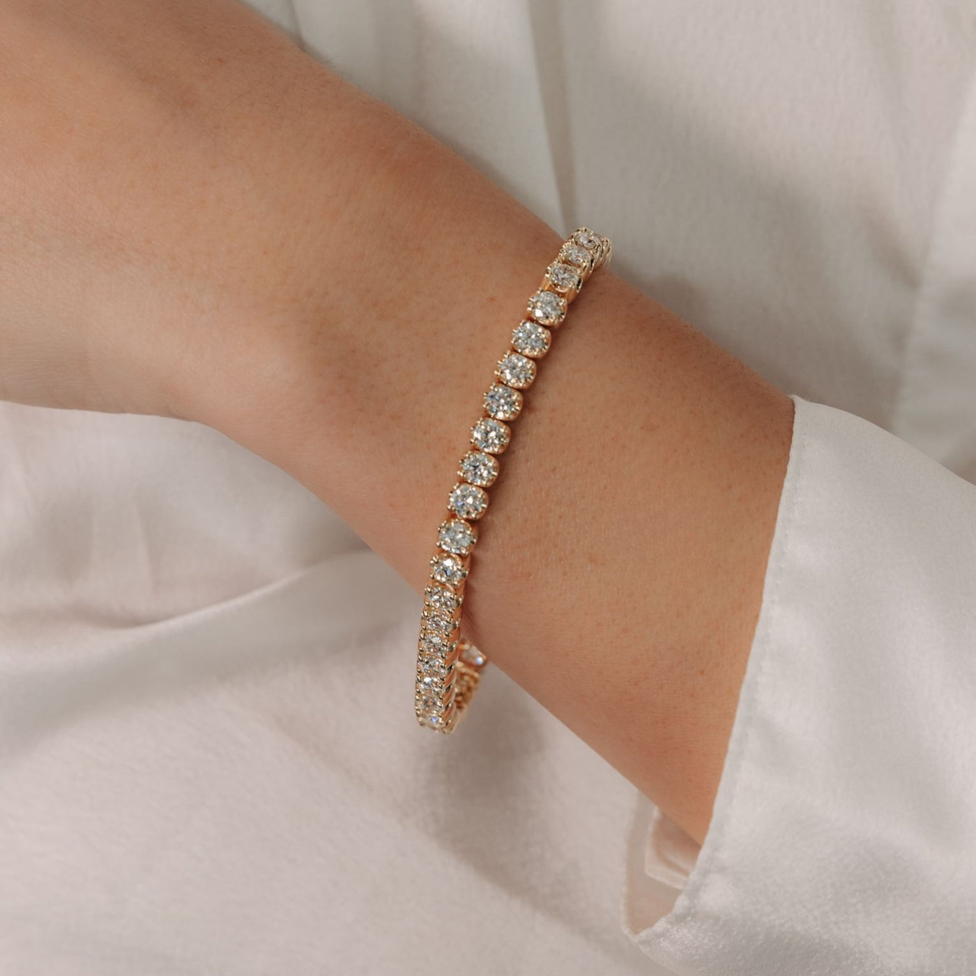 Crown Tennis Bracelet