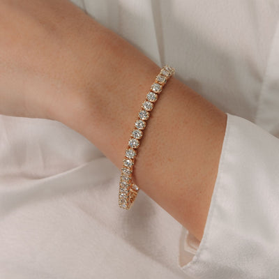 Crown Tennis Bracelet