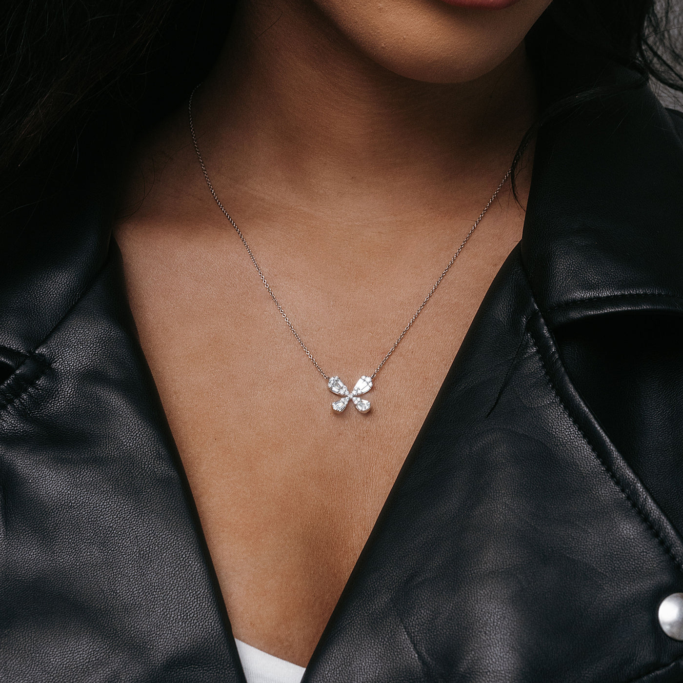 diamond butterfly necklace