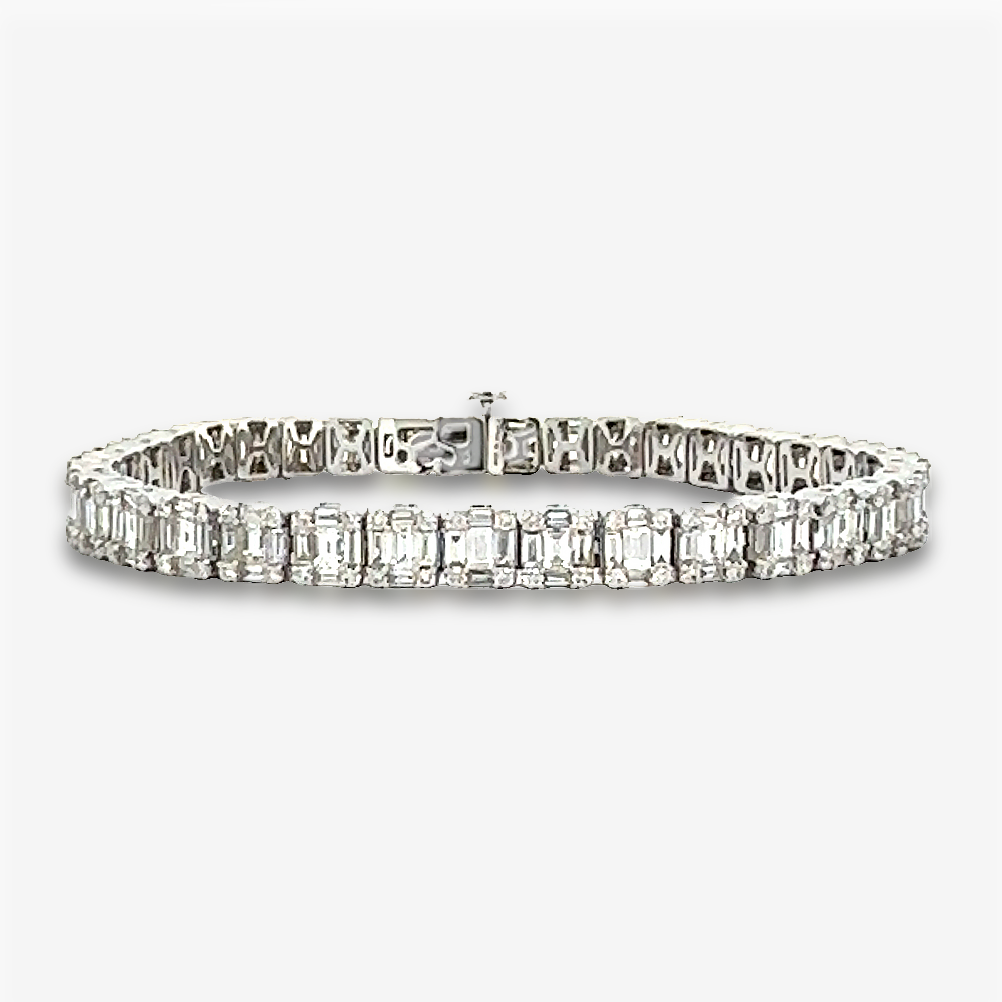 illusion set diamond tennis bracelet