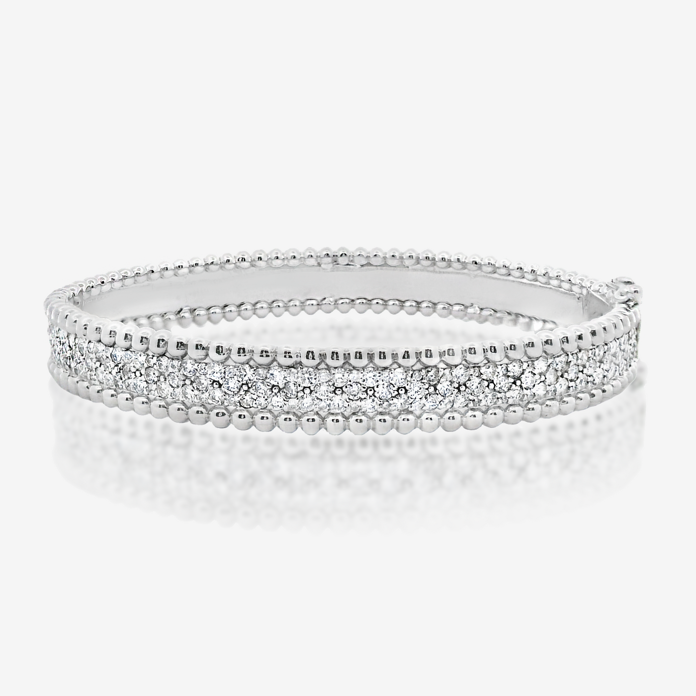 Bead It 3 Row 1/2 Way 2.25CT Bangle Bracelet