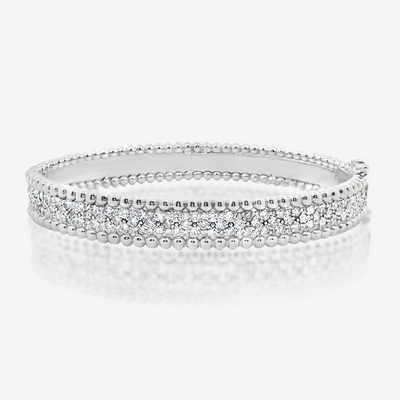 Bead It 3 Row 1/2 Way 2.25CT Bangle Bracelet