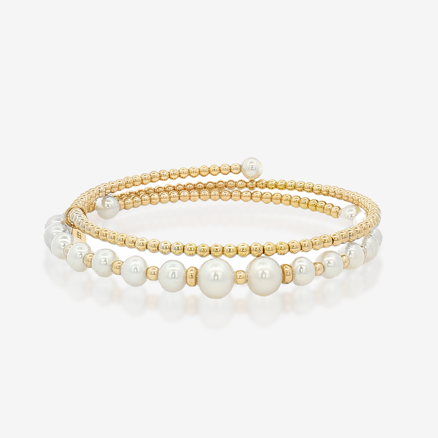 Bead It Collection Pearl Double Wrap Bracelet