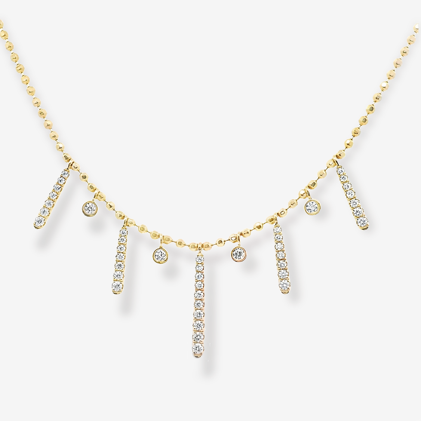 Bead It Diamond Bar Drop Necklace