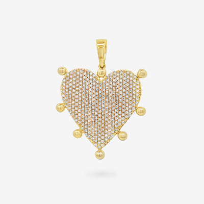 Bead It Pave' Diamond Heart Charm