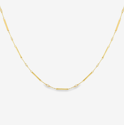 Bezels & Bars Diamond Necklace