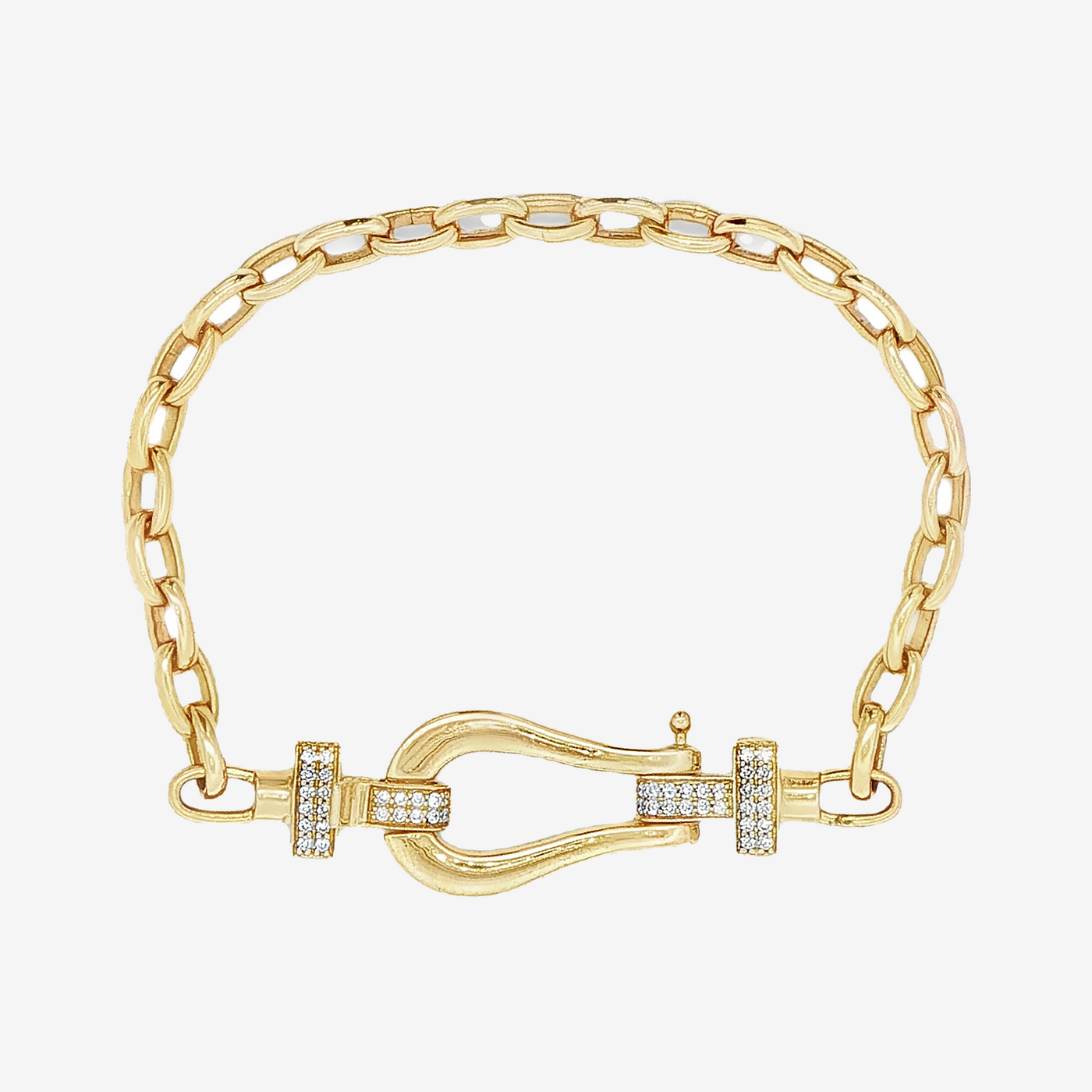 Buckle Style Diamond Bracelet
