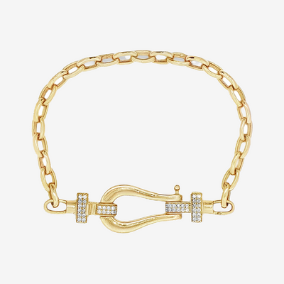 Buckle Style Diamond Bracelet