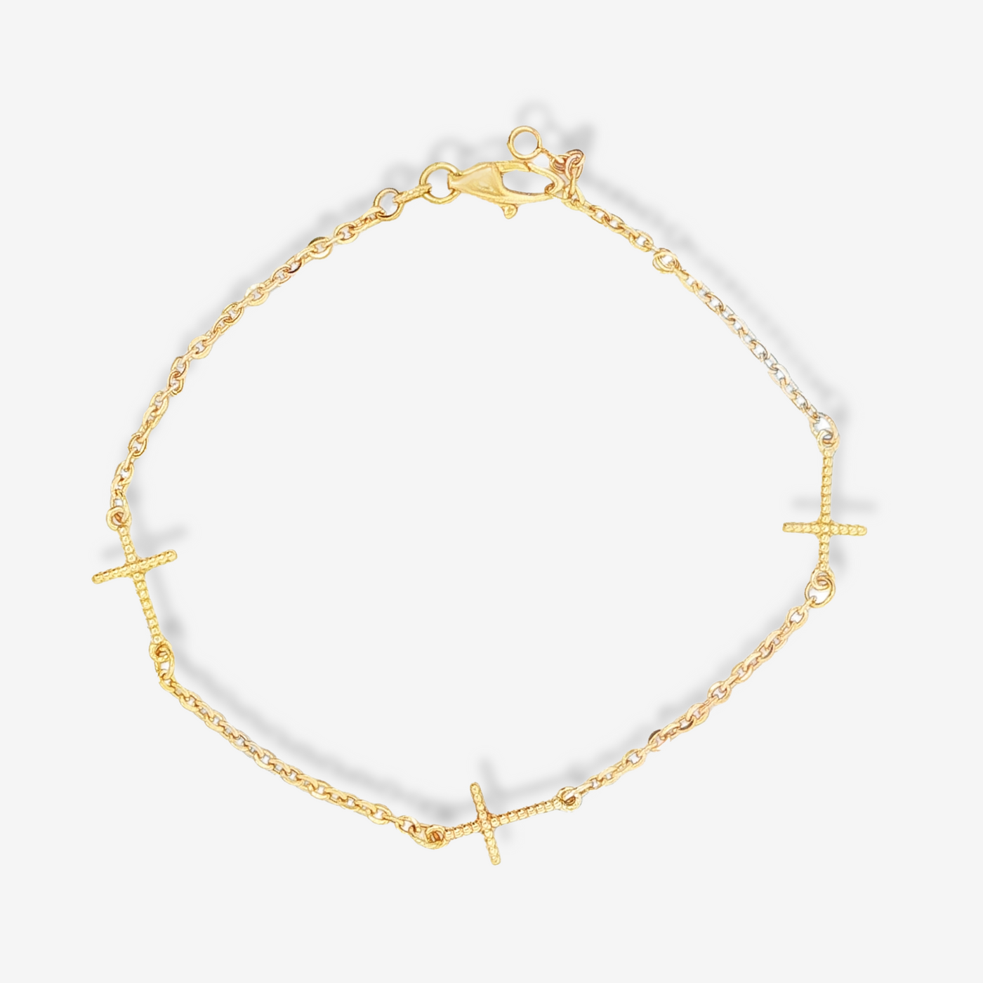 Cable Link Cross Sation Bracelet