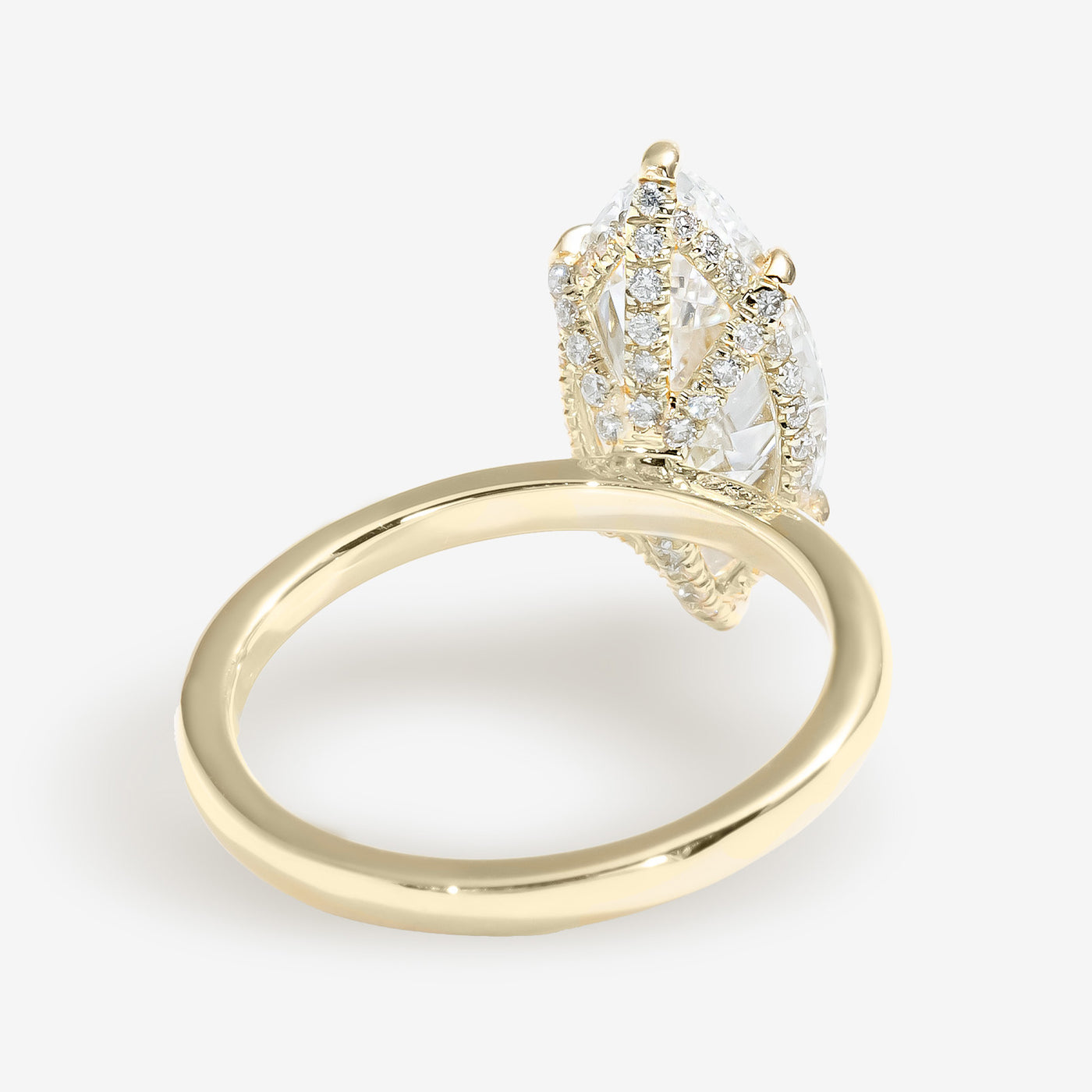 Cage Solitaire - Marquise Engagement Ring