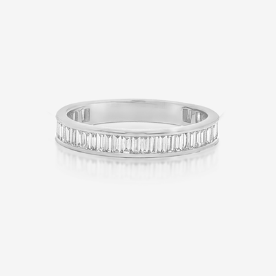 Channel Set 3/4 Baguette Diamond Ring