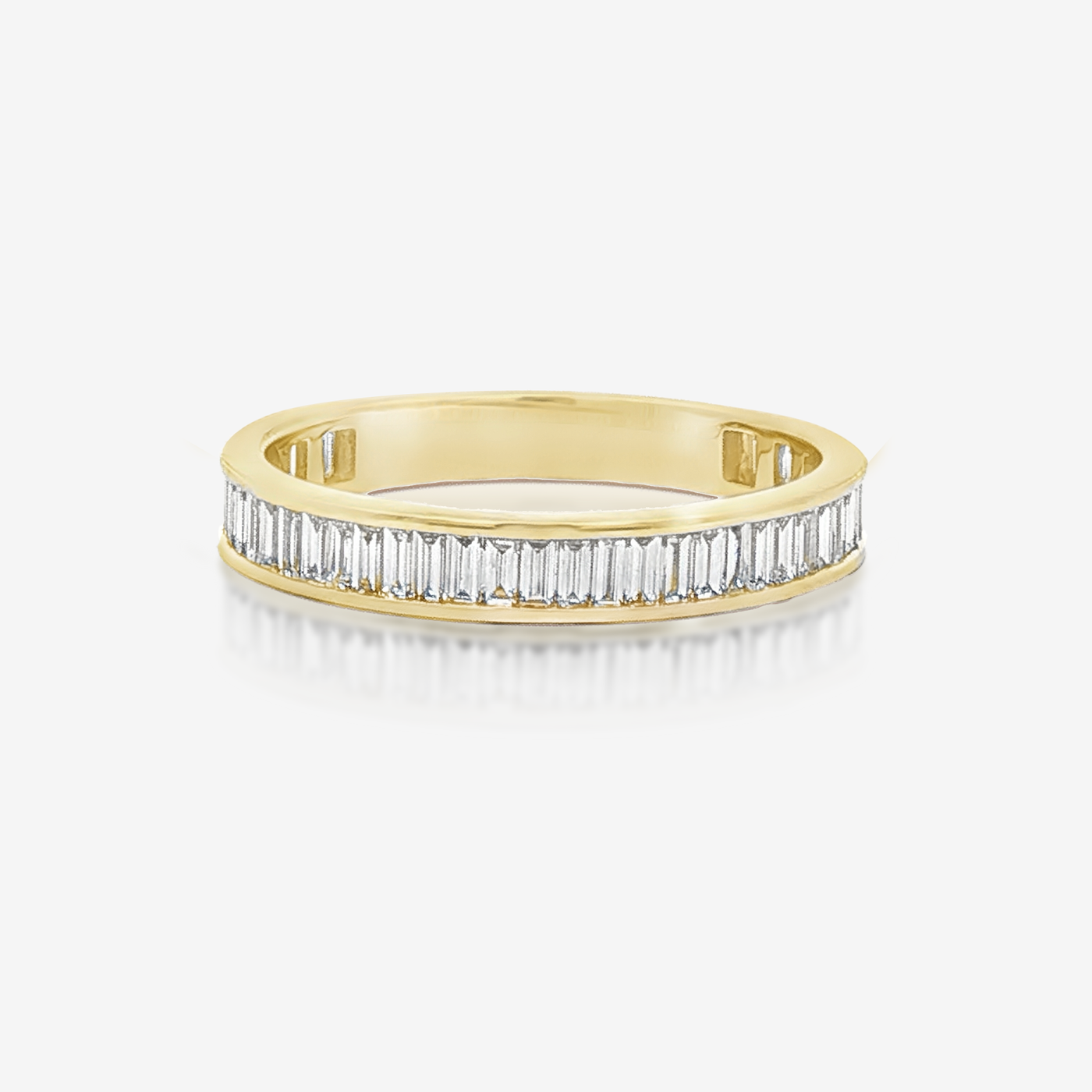 Channel Set 3/4 Baguette Diamond Ring