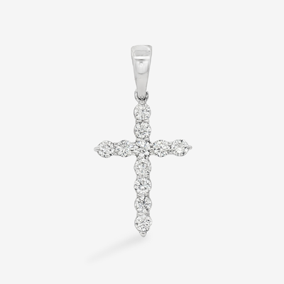 Classic 0.55CT Diamond Cross Pendant