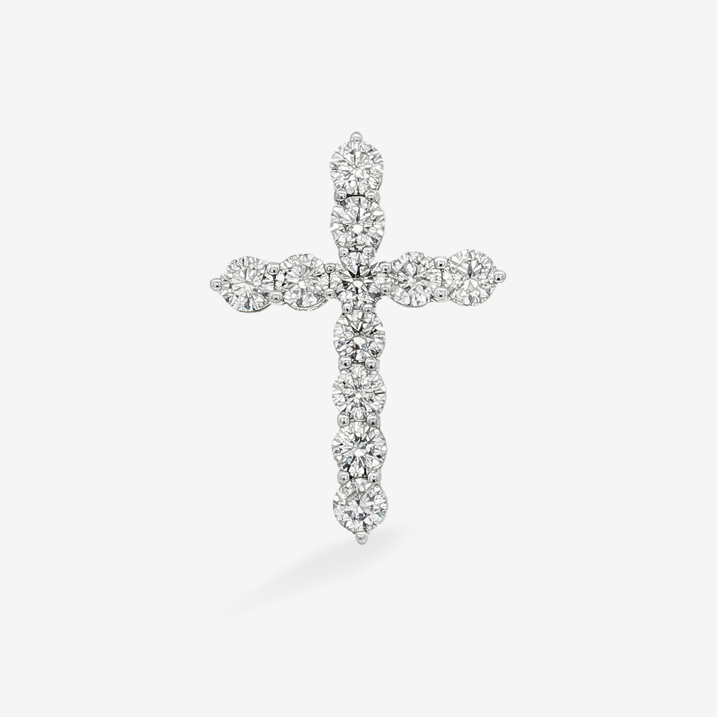 Classic 1.45ct Diamond Cross Pendant