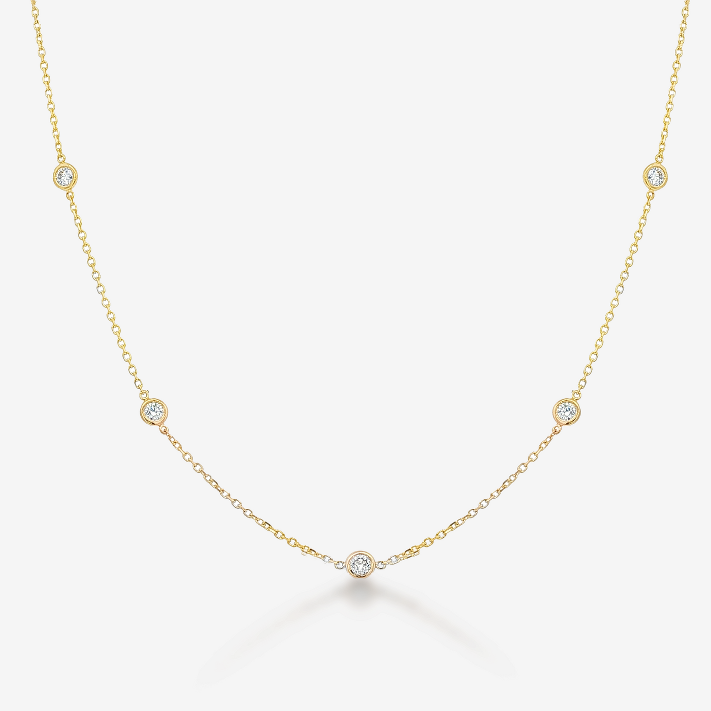 Classic 10 Diamonds By The Yard 1.00CT Necklace